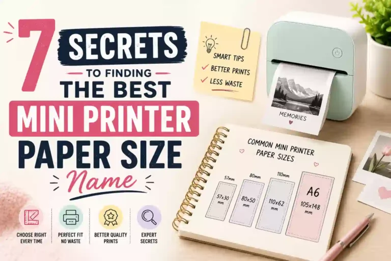 What is the Mini Printer Paper Size Name? (Buying Guide) 7 Secrets to Finding the Best Mini Printer Paper Size Name (1)