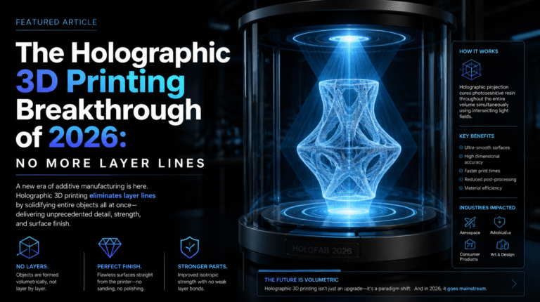The Holographic 3D Printing Breakthrough of 2026 holographic 3d printing breakthrough 1