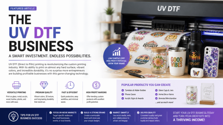 The Ultimate Guide to Starting a UV DTF Business in 2026 Uv Dtf Business V2