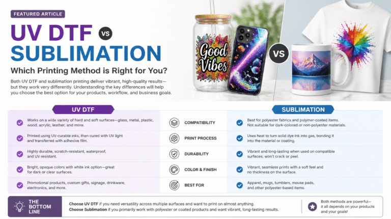 UV DTF vs Sublimation: Which is Best for Tumblers and Mugs? Uv Dtf Sublimation V2